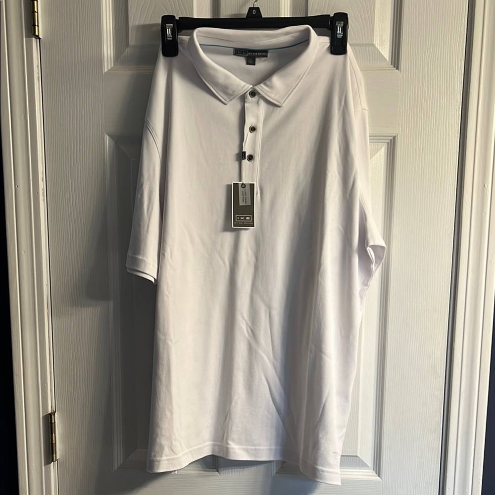 Ike White Polo Shirt Classic Style